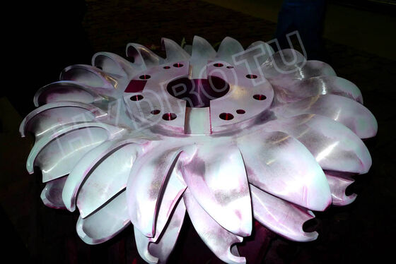 0.5MW-20MW Kapasiteli 80m-1000m Su Yüksekliği için Paslanmaz Çelik Pelton Türbin Çarkı