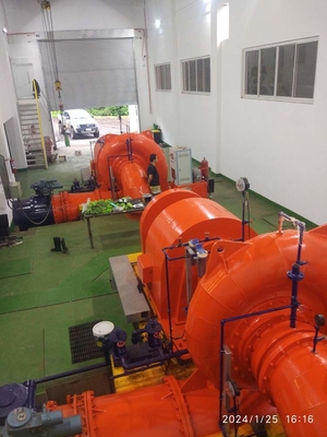 Paslanmaz Çelik Rehber Vane Francis Hidro Turbininin nominal gücü 100-10000kW