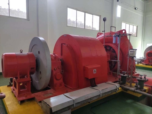 Paslanmaz Çelik Rehber Vane Francis Hidro Turbininin nominal gücü 100-10000kW