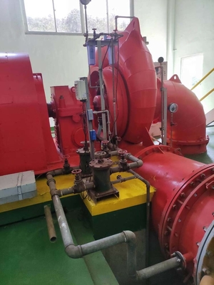 Paslanmaz Çelik Rehber Vane Francis Hidro Turbininin nominal gücü 100-10000kW
