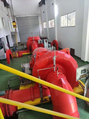Paslanmaz Çelik Rehber Vane Francis Hidro Turbininin nominal gücü 100-10000kW